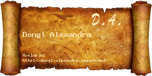 Dengl Alexandra névjegykártya